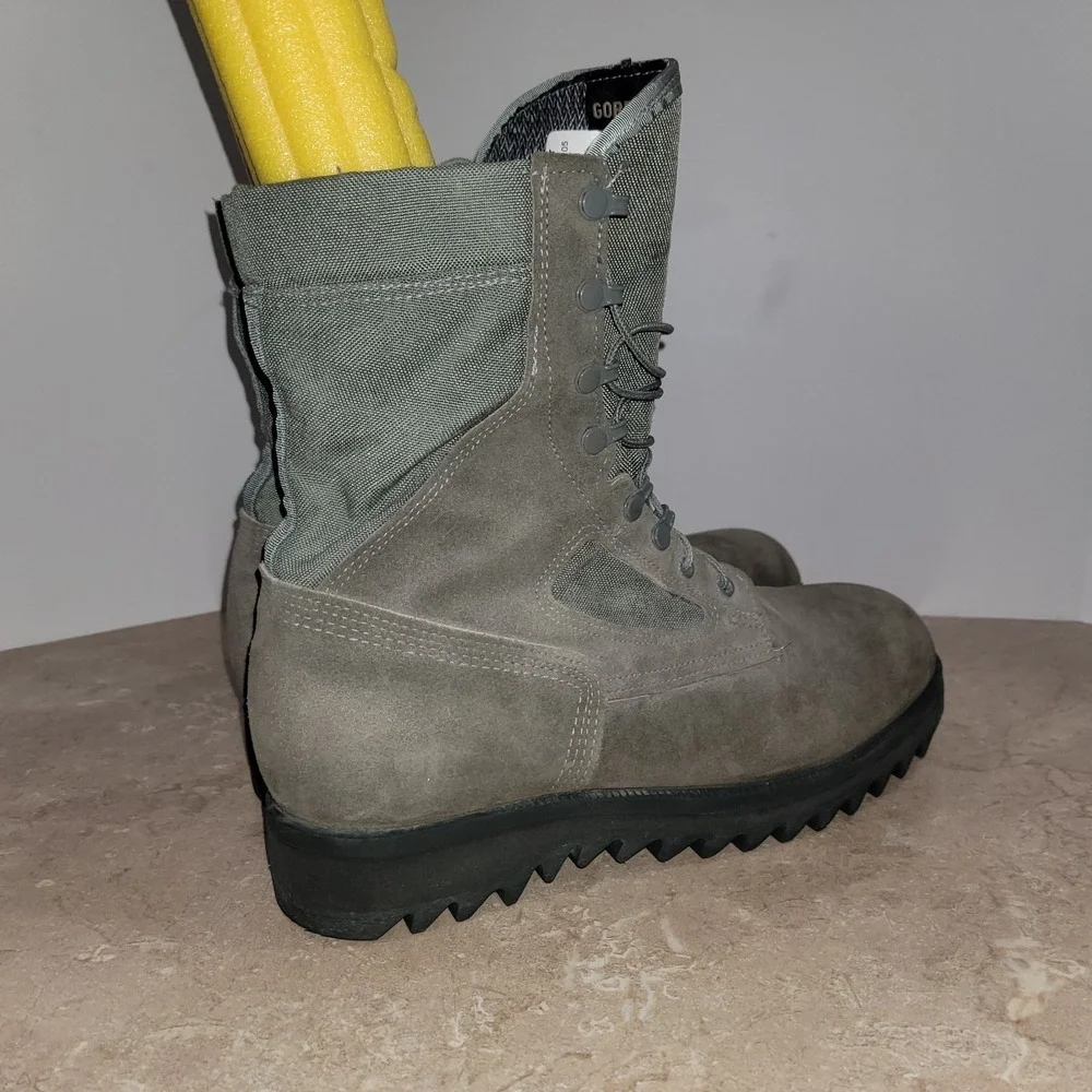 McRae AF Temp Weather Made In USA 6AFG Mens Green Tactical Boots 11.5R Gore-tex